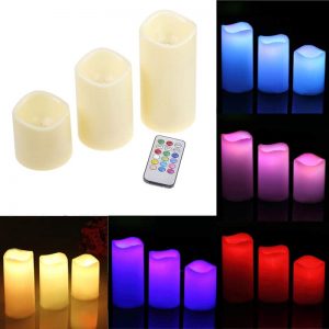 3pcs Color Changing LED Candle