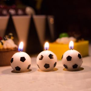 3pcs Decorative Football Candle